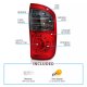 Toyota Tundra Double Cab 2004-2006 LED Tail Lights Red and Smoked