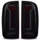 GMC Canyon 2015-2022 Black Smoked Tube LED Tail Lights