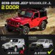Jeep Wrangler JL 2-Door 2018-2026 Black Nerf Bars