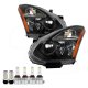 Nissan Rogue 2008-2013 Black LED Headlight Bulbs Set Complete Kit