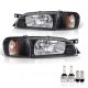 Subaru Impreza 1993-2001 Black LED Headlight Bulbs Set Complete Kit