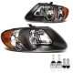 Chrysler Town and Country 2001-2007 Black LED Headlight Bulbs Set Complete Kit