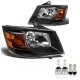 Dodge Grand Caravan 2008-2010 Black LED Headlight Bulbs Set Complete Kit