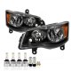 Chrysler Town and Country 2008-2016 Black LED Headlight Bulbs Set Complete Kit