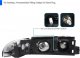 Chevy Impala 1991-1996 Smoked Headlights Corner Lights