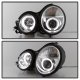 Mercedes Benz E Class 1996-1999 Clear Dual Halo Projector Headlights