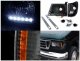 Ford E350 1992-2007 Black Headlights LED DRL and Corner Lights