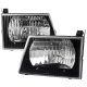 Ford E350 1992-2007 Black Headlights