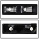 GMC Sierra 1994-1998 Black Euro Headlights and Bumper Lights