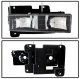 GMC Yukon 1994-1999 Black Euro Headlights and Bumper Lights