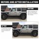 Jeep Wrangler JL 4-Door 2018-2026 Black Nerf Bars