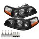 Lincoln Town Car 2005-2011 Black LED Headlight Bulbs Complete Kit