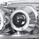 Honda Civic 1996-1998 Clear Dual Halo Projector Headlights with LED