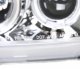 Honda Civic 1999-2000 Clear Dual Halo Projector Headlights with LED