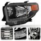 Toyota Tundra 2014-2017 Black Euro Headlights with DRL