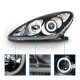 Lexus ES300 2002-2003 Black Projector Headlights Halo LED
