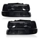 Chevy Suburban 2000-2006 Black Smoked Headlights Set
