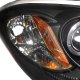 Pontiac G5 2005-2009 Black Dual Halo Projector Headlights with LED