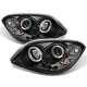 Pontiac Pursuit 2005-2006 Black Dual Halo Projector Headlights with LED