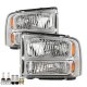 Ford F450 Super Duty 1999-2004 Chrome Conversion Headlight LED Bulbs Complete Kit