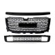 GMC Sierra 2500HD 2011-2014 Black Front Grill Lower Bumper Grille and Hood Molding Trim