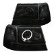 Ford Ranger 1998-2000 Black Smoked Halo Projector Headlights and Bumper Lights Set