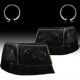 Ford Ranger 1998-2000 Black Smoked Halo Projector Headlights and Bumper Lights Set