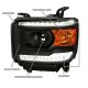 GMC Sierra 2014-2015 Black Projector Headlights