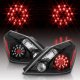 Nissan Altima Coupe 2008-2010 LED Tail Lights Black