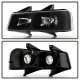 GMC Savana 2003-2026 Black Euro Headlights Amber Signal Lights