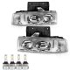 Chevy Astro 1995-2005 Chrome Euro Headlight Bulbs Set Complete Kit