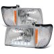 Ford E150 1992-2007 Headlights LED DRL and Corner Lights
