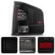 Chevy S10 1994-2004 Black Smoked Tube LED Tail Lights