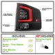 Isuzu Hombre 1996-2000 Black Smoked Tube LED Tail Lights