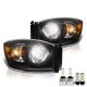 Dodge Ram 5500 2008-2010 Black LED Headlight Bulbs Set Complete Kit