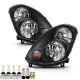 Infiniti G35 2003-2004 Black Headlight Bulbs Set Complete Kit