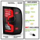 Ford Ranger 2001-2011 Black LED Tube Tail Lights