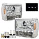 Ford Explorer 1991-1994 Clear Euro Headlights Bulbs Set Complete Kit