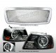 Lincoln Mark LT 2006-2008 Chrome Mesh Grille and Black Projector Headlights