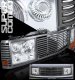 GMC Yukon 1994-1998 Metallic Black Grille and Clear Headlight Conversion Kit