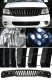 Ford Expedition 1999-2002 Black Vertical Grille and Clear Euro Headlights Set
