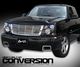 Chevy Avalanche 2003-2006 Chrome Billet Grille and Black Headlight Conversion Kit