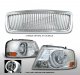 Ford F150 2004-2008 Chrome Grille and CCFL Halo Projector Headlights