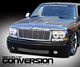 Chevy Suburban 2000-2006 Chrome Billet Grille and Black Headlight Conversion Kit