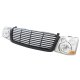 Chevy Silverado 2003-2005 Black Billet Grille and Clear Headlight Conversion Kit
