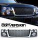 Chevy Avalanche 2003-2006 Chrome Trim Black Round Hole Grille and Headlight Conversion Kit