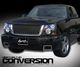 Chevy Avalanche 2003-2006 Chrome Trim Black Round Hole Grille and Headlight Conversion Kit