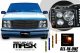 Chevy 2500 Pickup 1994-2000 Black Billet Grille and Headlight Conversion Kit