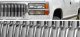 Chevy Silverado 1994-1998 Chrome Vertical Grille and Projector Headlights Set