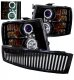Chevy Silverado 2007-2013 Black Vertical Grille and Projector Headlights